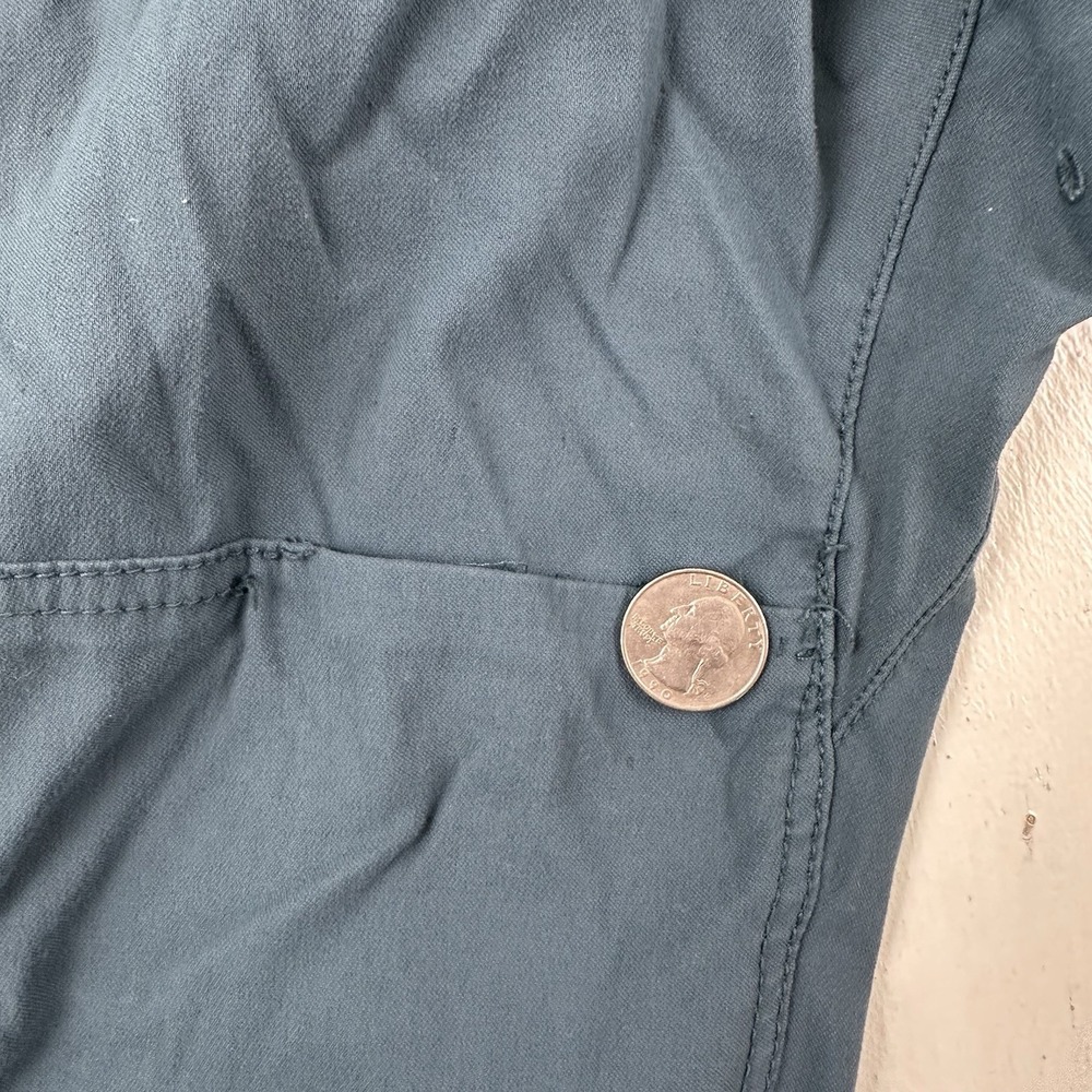 Prana Zogger Cargo Pants Men 40x30 Blue Teal Joggers Belted Nylon Stretch Hiking - Picture 8 of 14